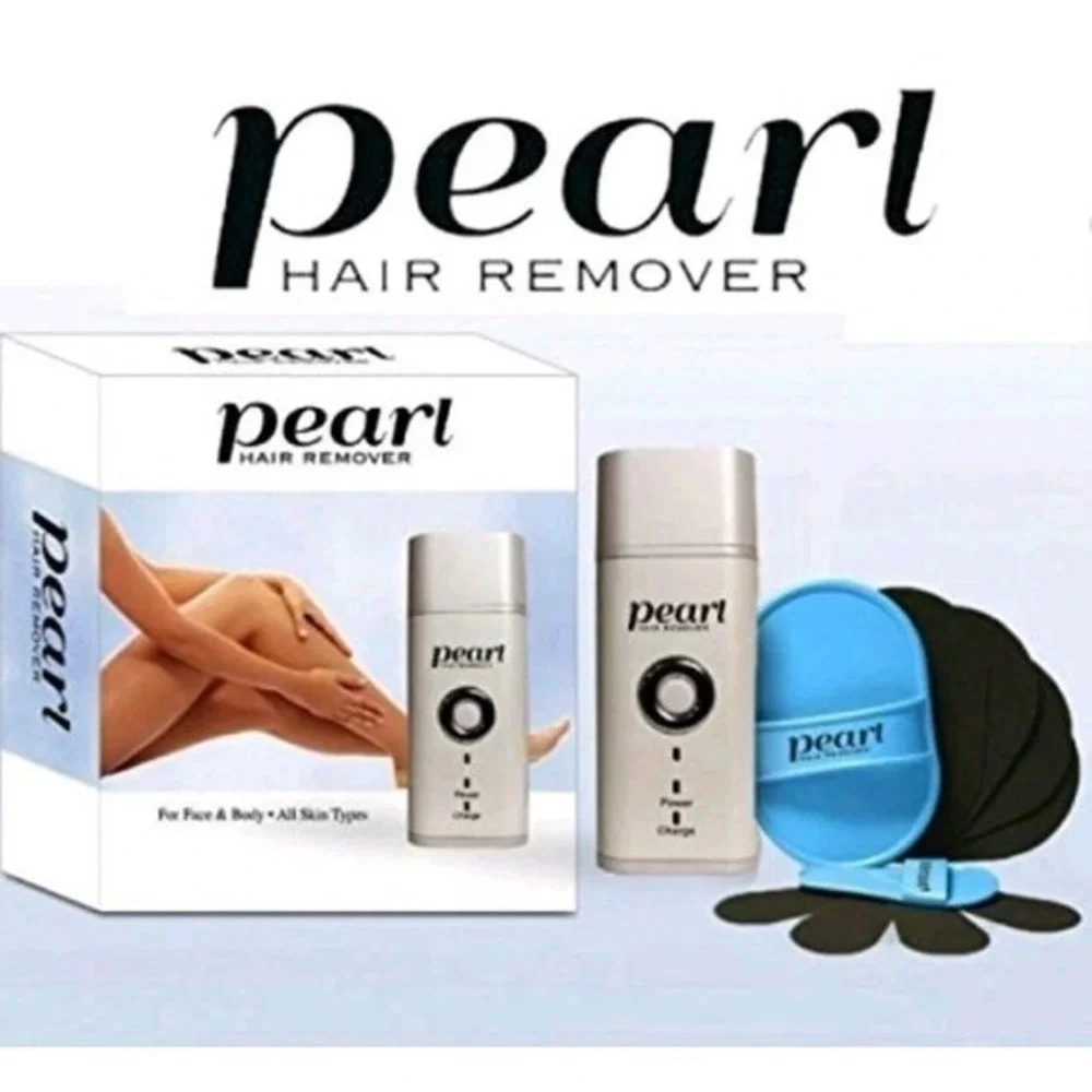 Pearl  - Hair removal system - cordless - white‎ pearlescent/chrome accents